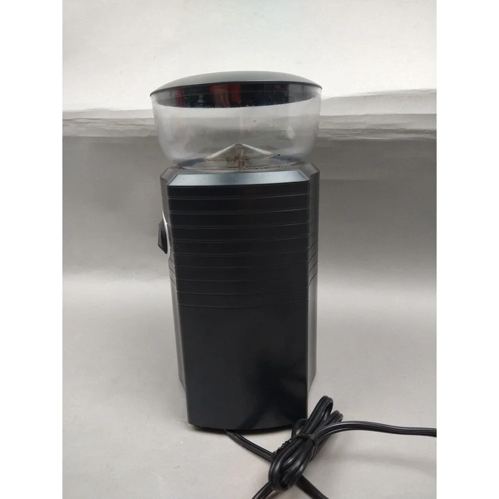 ESPRESSIONE PROFESSIONE CONICAL BURR COFFEE GRINDER BLACK/SiILVER MEC-5198 WORKS